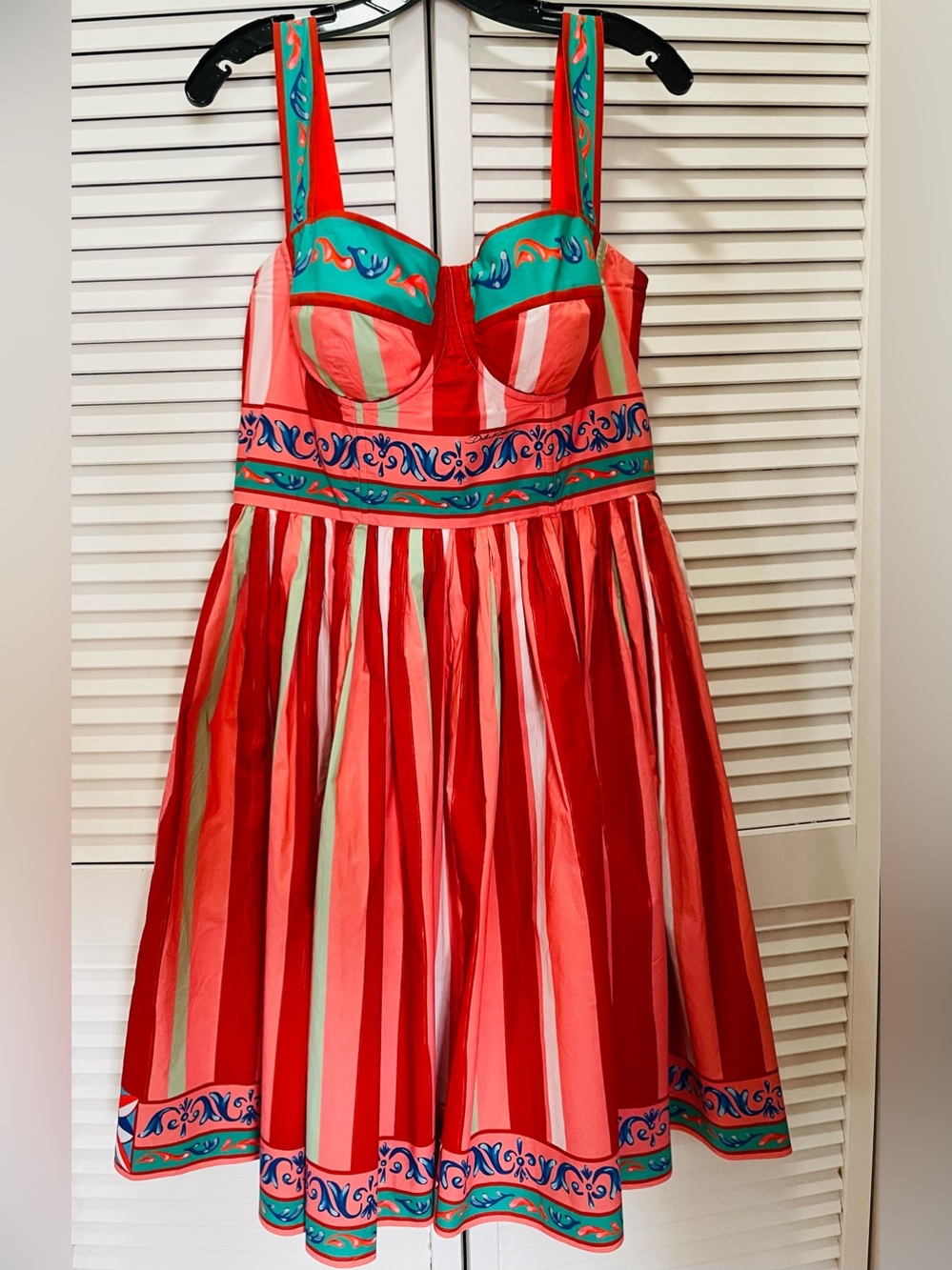 Dolce & Gabbana Striped Carretto Dress - Picture 7 of 12